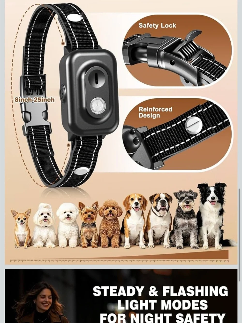 Black Dog Training Collar with Remote - Safe & Gentle Small Dog Trainer new